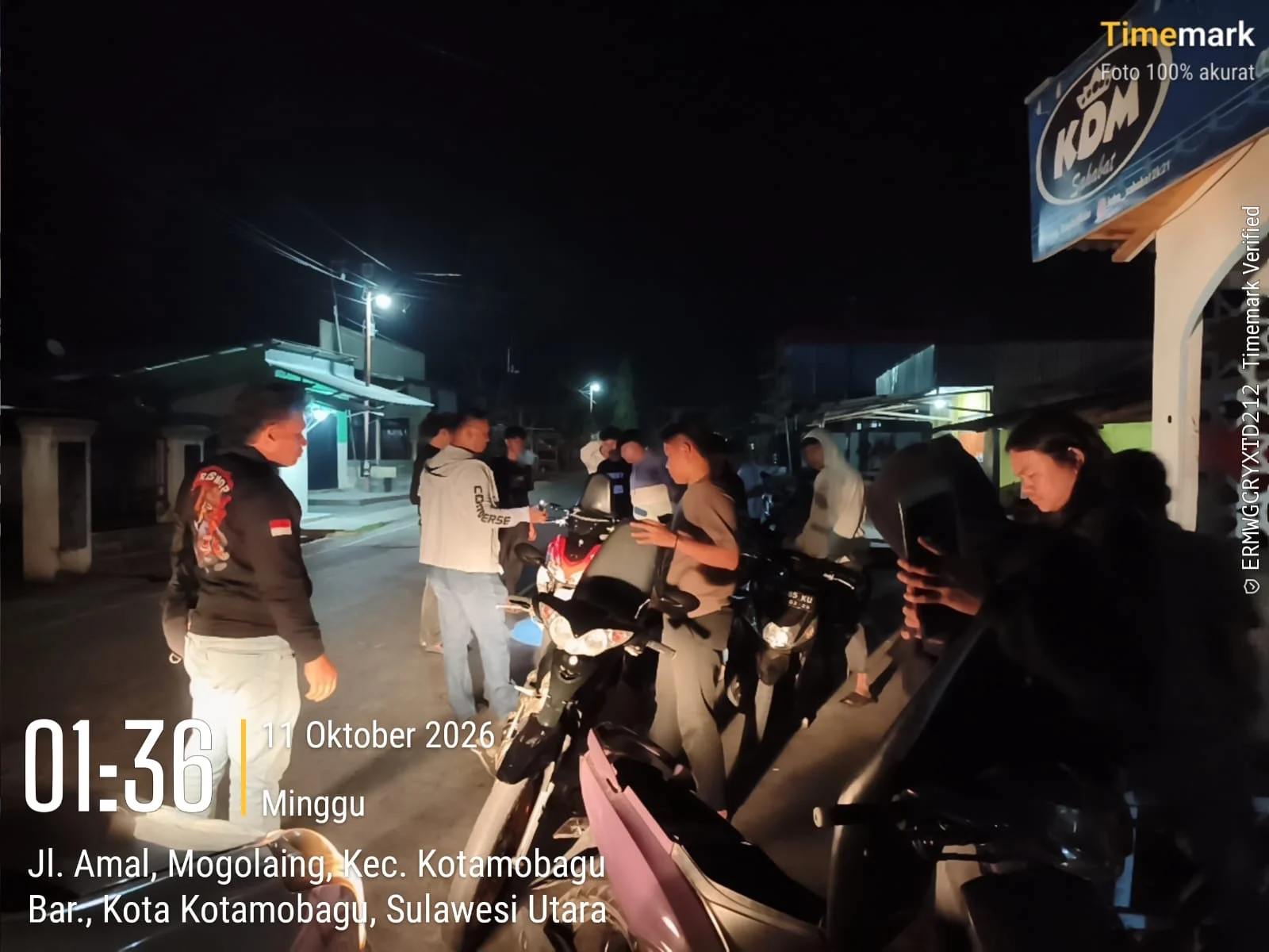 Patroli Dini Hari, URC Polres Kotamobagu Sisir Gogagoman hingga Poyowa Besar