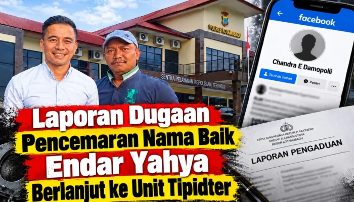 Laporan Dugaan Pencemaran Nama Baik Endar Yahya Berlanjut ke Unit Tipidter