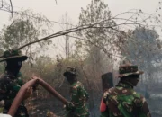 Sinergi TNI Dan Tim Gabungan, Karhutla Di Perigi Kayuagung Berhasil Dipadamkan