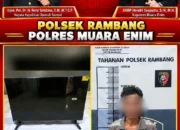 Polsek Rambang Ungkap Kasus Curat dalam Ops Sikat Musi I 2026, Seorang Pria Diamankan Bersama TV Hasil Curian