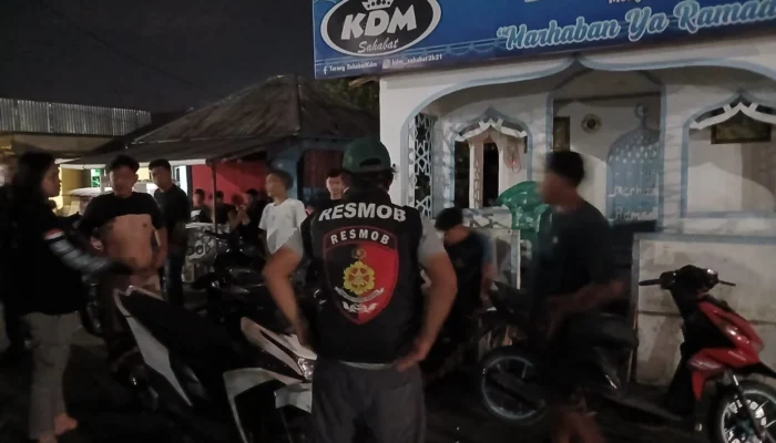 Cegah Gangguan Kamtibmas, URC Polres Kotamobagu Sisir Sejumlah Titik Rawan
