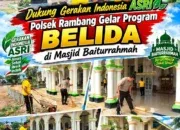 Dukung Gerakan Indonesia ASRI, Polsek Rambang Gelar Program BELIDA di Masjid Baiturrahmah
