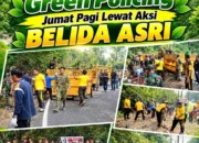 Dukung Program 100 Hari Kapolri, Polsek Gunung Megang Gelar Green Policing Jumat Pagi Lewat Aksi BELIDA ASRI