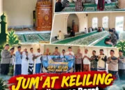 Jum’at Keliling di Sugihwaras Barat, Kapolsek Rambang Sampaikan Pesan Kamtibmas Larangan Karhutbunlah dan Bahaya Narkoba