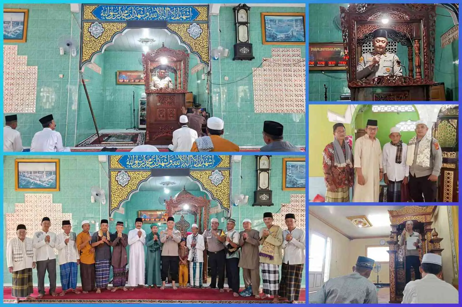 Foto pendukung berita Jumat Keliling di Tiga Masjid, Kapolsek Tanjung Raja Ajak Masyarakat Jaga Kamtibmas dan Cegah Karhutla