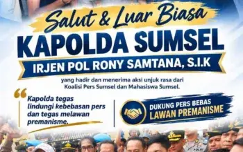 Foto pendukung berita Kapolda Sumsel Turun Langsung Temui Massa Aksi, Tegaskan Komitmen Penegakan Hukum Profesional dan Transparan