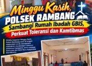 Minggu Kasih, Polsek Rambang Sambangi Rumah Ibadah GBIS, Perkuat Toleransi dan Kamtibmas