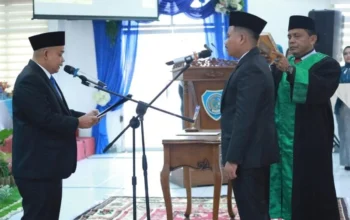 Foto pendukung berita Muslimin Hadi Wibowo Dilantik Jadi Anggota DPRD Labuhanbatu, Lanjutkan Amanah Polma Tambunan