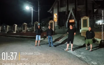 Patroli Dini Hari, URC Polres Kotamobagu Pantau Titik Rawan Kamtibmas