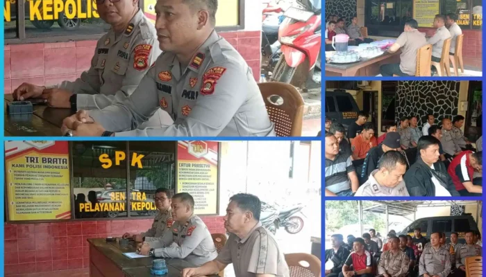 Perkenalan Kapolsek Gunung Megang, IPTU Zulkarnain Afianata Tekankan Program Quick Wins Kapolri kepada Anggota