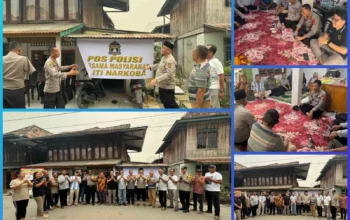 Foto pendukung berita Polsek Tanjung Raja Bersama Masyarakat Siapkan Pos Polisi Anti Narkoba di Desa Skonjing
