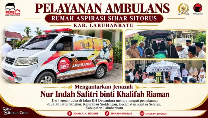 Rumah Aspirasi Sihar Sitorus Bantu Pengantaran Jenazah Warga Labuhanbatu