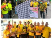 Semarakkan HUT Golkar Ke-62, DPD Partai Golkar Padangsidimpuan Gelar Jalan Sehat Berhadiah Doorprize Hingga Bagi Sembako