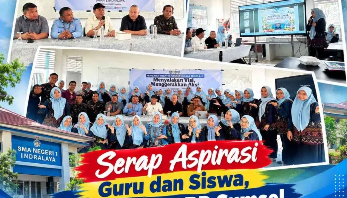 Serap Aspirasi Guru dan Siswa, Pimpinan DPRD Sumsel Sambangi SMAN 1 Indralaya